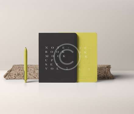 Notebook fresh mockup set vol 2