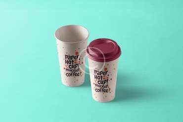 Funny coffee cup mockup